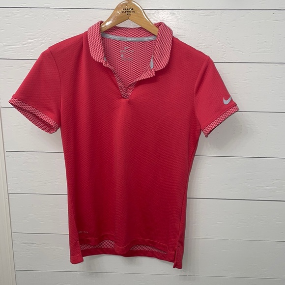 Nike pink women’s golf top polo - Picture 1 of 2